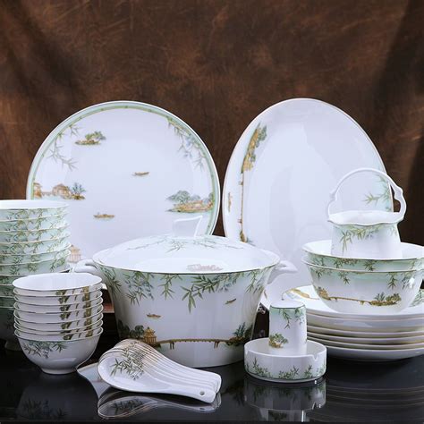 High Grade Bone China Tableware Ceramic Bowl Dish Set Banquet