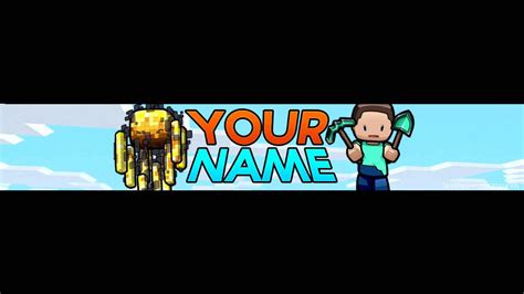 7 Free Minecraft Youtube Bannerchannel Art Template Psd Download