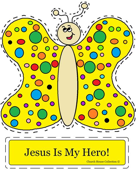 Church House Collection Blog Jesus Is My Hero Butterfly Cut Out