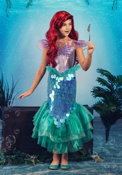 Disney Brand Girls Size 4 Ariel Costume Insinyurunhasacid