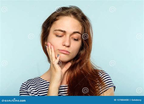 Indifferent Woman In Bowtie Stock Photography 55811372