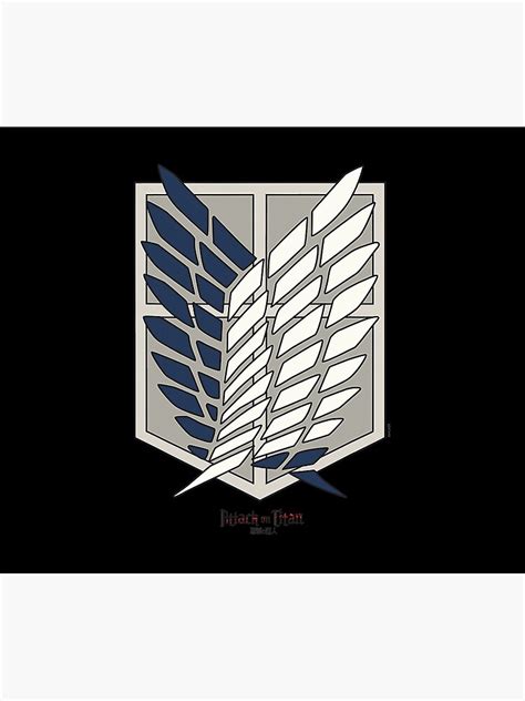 Mens Attack On Titan Scout Regiment Shield T Shirt Tapestry By