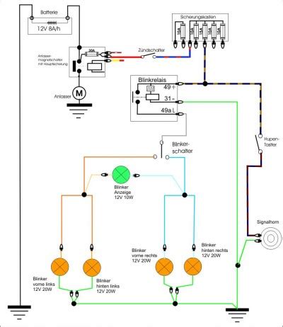 Ein schaltplan, auch elektrischer schaltplan, schaltbild oder schaltskizze genannt, ist die in der elektronik gebräuchliche darstellung einer elektrischen schaltung. Blinker HONDA CB 500 Wiki