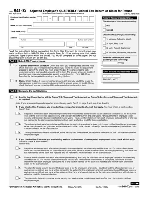 About Form 941 Xinternal Revenue Service Irs Gov Fill Out Sign Online