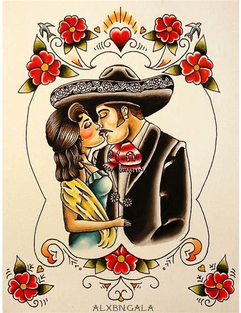 Amor A La Mexicana Mexican Artwork Mexican Paintings Mexican Folk Art
