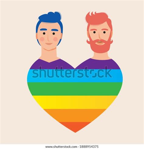 lgbtq couple isolated flat vector stock stock vector royalty free 1888954375 shutterstock