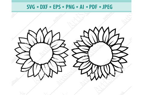 Free Sunflower Clip Art Svg Svg Png Eps Dxf File Download Free Svg