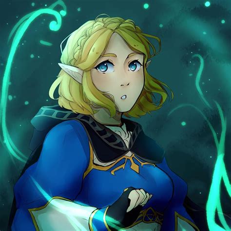Legend Of Zelda Breath Of The Wild Sequel Art Princess Zelda Botw 2 Nyannchi Twilight