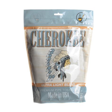 Cherokee Ultra Light Pipe Tobacco 16 Oz Bag Tobacco Stock