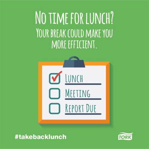Take Back The Lunch Break Survey Findings Fact Sheet