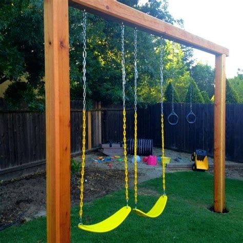 Diy Swing Set Frame Plans Modifications