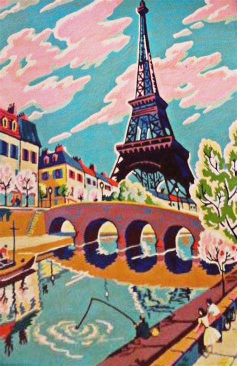 Eiffel Tower Vintage Painting Painting Art Images