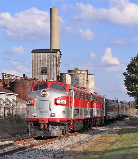 The R J Corman Dinner Train Passes The Old Distillery At Flickr