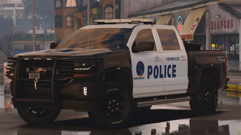 Free Non Els 2017 Police Silverado Fivem Ready Red And Blue