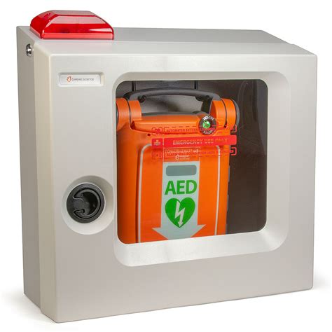 Cardiac Science Standard Size Wall Mount Aed Cabinet Walarm And Strobe