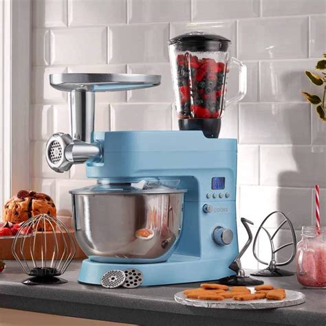 Multi Function 1200w Stand Mixers Blue Cooks Professional