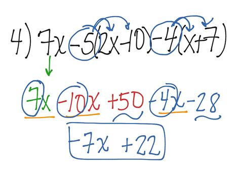 Simplifying Algebraic Expressions 1 Math Algebra Showme