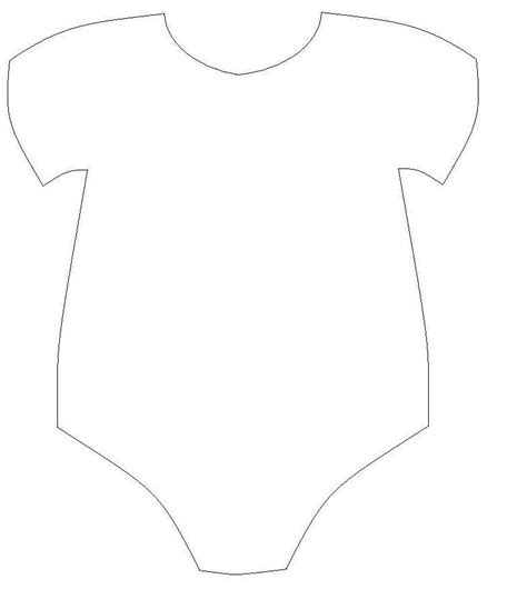 Baby Onesie Template Printables A23