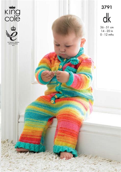 All patterns are vintage & in english only. Boys & Girls Romper Suits Knitting Pattern 3791 - King ...