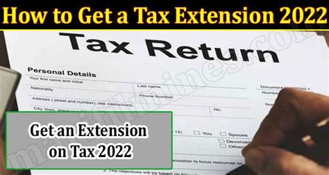 How To Get A Tax Extension 2022 April Know Here