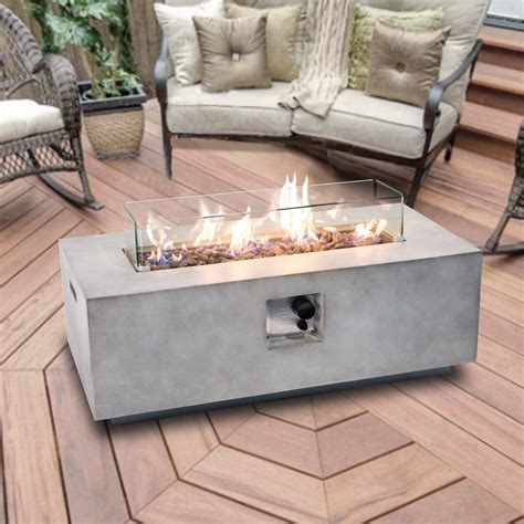 We did not find results for: Peaktop Outdoor Garden Patio Rectangular Concrete Gas Fire Pit HF42708AA-EU | Teamson Home - Ireland