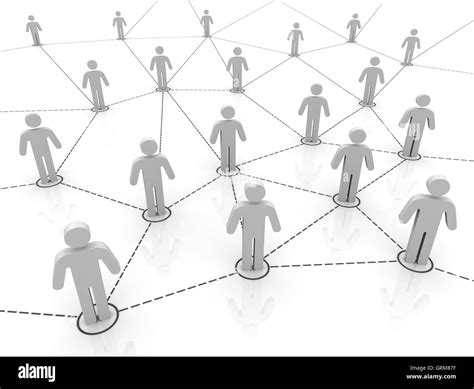 People Network Connections Concept Illustration Stock Photo Alamy