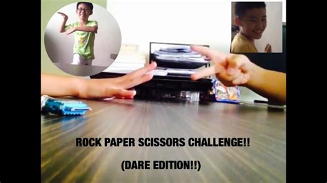 Rock Paper Scissors Challenge Dare Edition Youtube