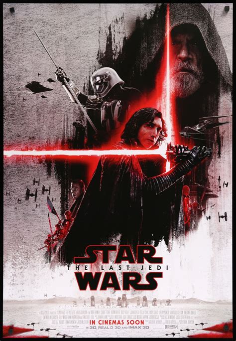 Star Wars The Last Jedi 2017 One Sheet Movie Poster Original Film
