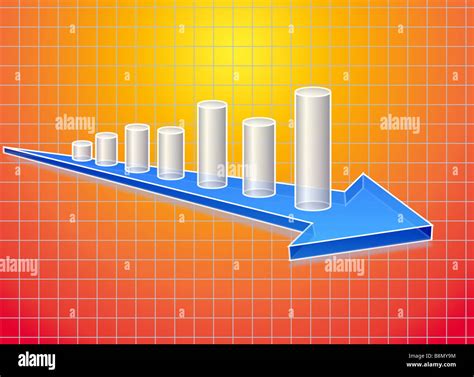 Illustration Of Business Chart Stock Photo Alamy