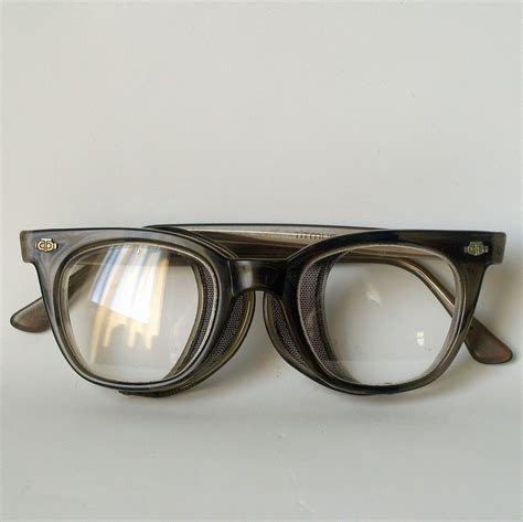 50s Cool Safety Glasses Vintage Titmus Industrial Blue Col Flickr