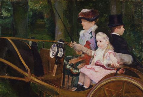 A Woman And A Girl Driving By Mary Cassatt Oil On Canvas In