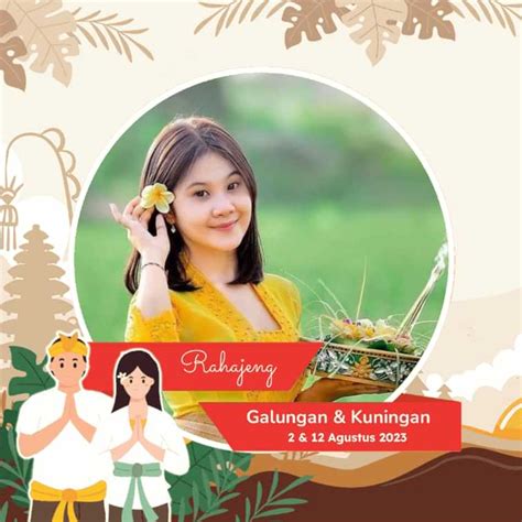 Link Twibbon Selamat Hari Raya Galungan Kuningan PNG Review Teknologi Sekarang