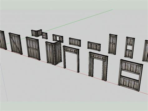 Doors 3d Skp Model For Sketchup • Designs Cad