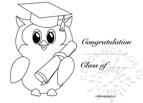 This page has lots of free printable thanksgiving day coloring pages for kids,preschool students,teachers. Kindergarten graduation owl 2 - Coloring Page