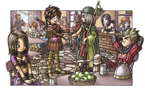 Promotional Illustration Characters And Art Dragon Quest Ix Dragon Quest Dragon Warrior Akira