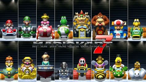 Mario Kart 7 All Characters Youtube