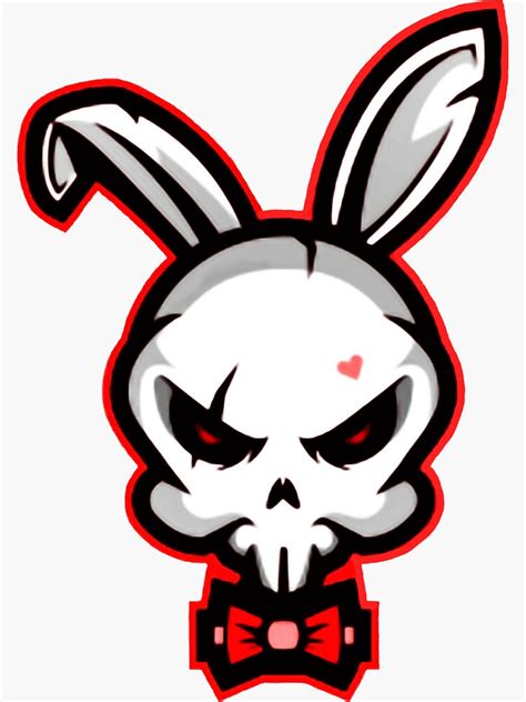Bad Bunny Logo Sticker For Sale By Bedbunny Redbubble