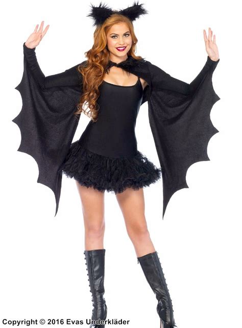Bat Costume Set Wings Ears