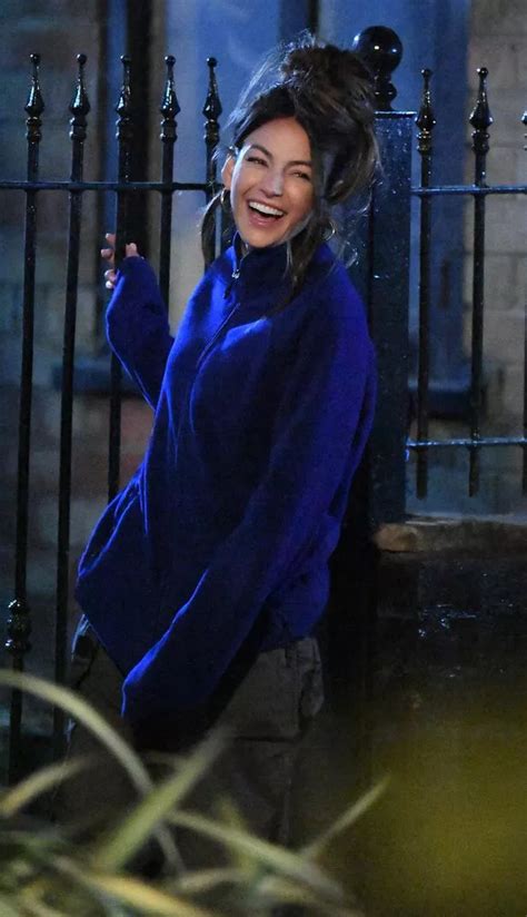 Michelle Keegan All Smiles As She Films Final Scenes For Brassic Ahead