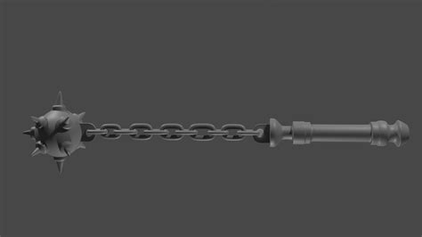 Chain Mace 3d Model 3d Printable Cgtrader
