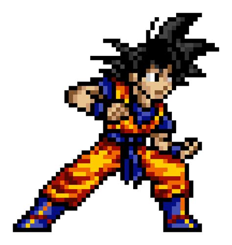 Dragon ball goku 8 bits. Goku | Pixel Art Maker