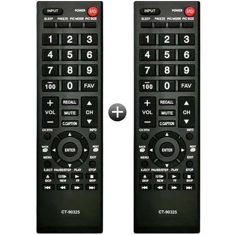 Pack Of 2 Universal Remote Control For Toshiba Tvs Replacement All