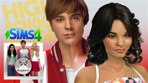 Sims 4 Cas High School Musical Cast 💖 ️ Satisfying Cc Build Cc