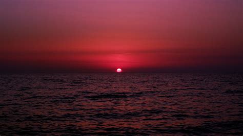 Purple Sunset Over The Sea · Free Stock Photo