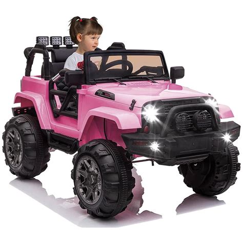 12 Volt Ride On Toys Uhomepro Pink Kid Ride On Cars With Remote