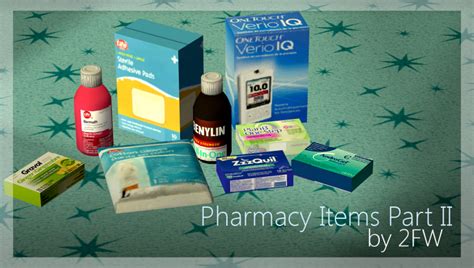 Pharmacy Items Part Ii Sims Sims 2 Sims 4