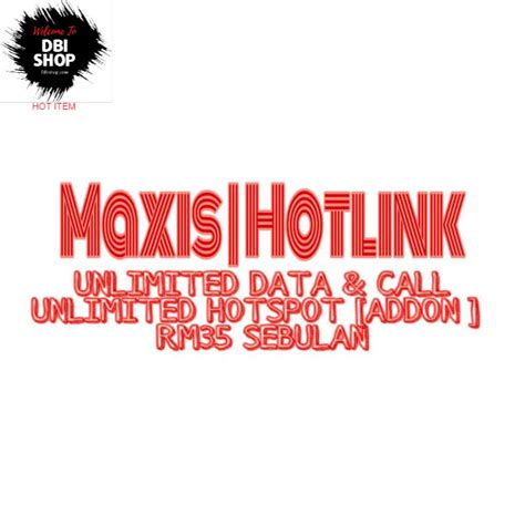 Hotlink prepaid unlimited data plan: Maxis Hotlink Prepaid Plan Unlimited Data Celcom Tunetalk ...
