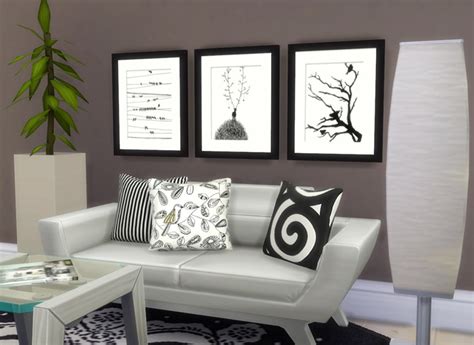 Corporation Simsstroy The Sims 4 Set Paintings Black And White