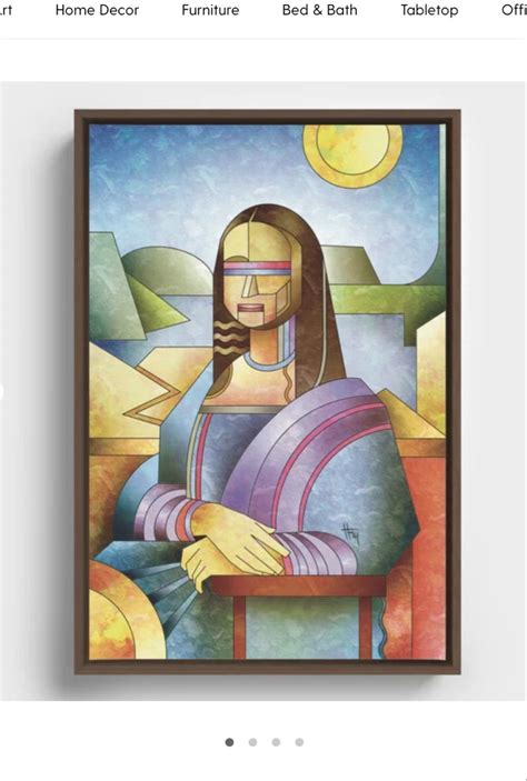 Mona Lisa Reimagined Framed Canvas By Byhaqqi Society6 Cubist Art