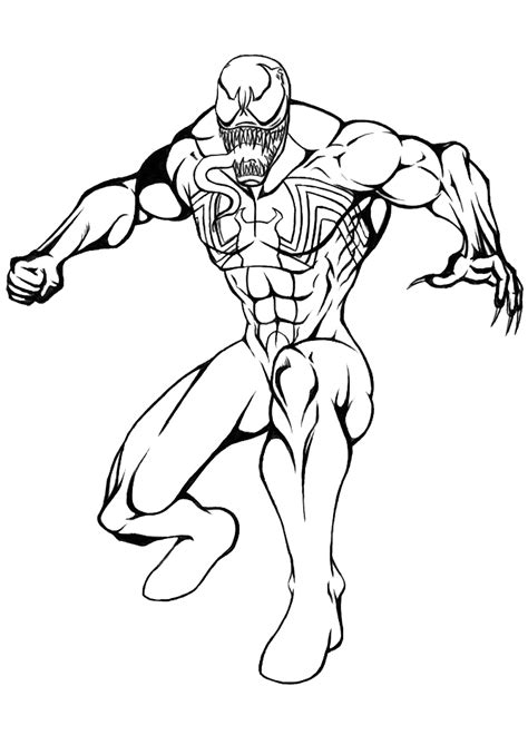 Venom Normal Para Colorir Imprimir E Desenhar Colorirme Porn Sex Picture